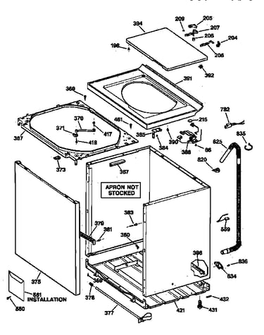 Cabinet, cover & front panel