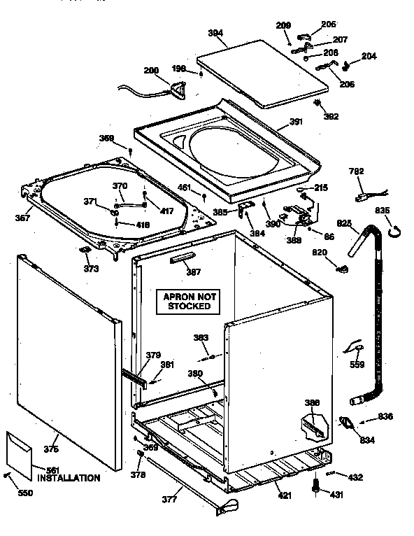 CABINET, COVER & FRONT PANEL