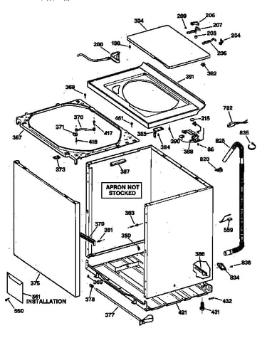 Cabinet, cover & front panel