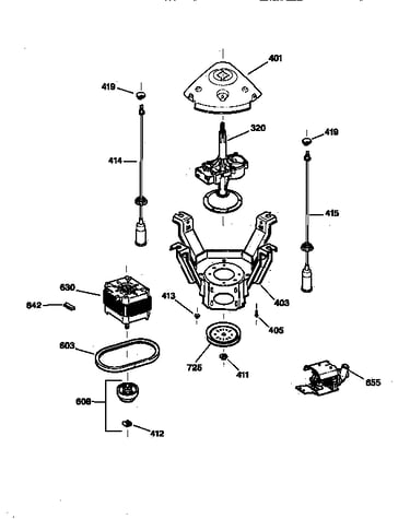 Suspension, pump & drive components