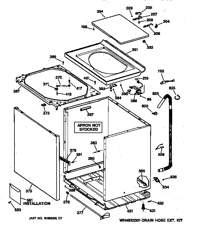 Cabinet, cover & front panel