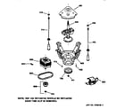GE WBXR2060V0AA suspension, pump & drive components diagram