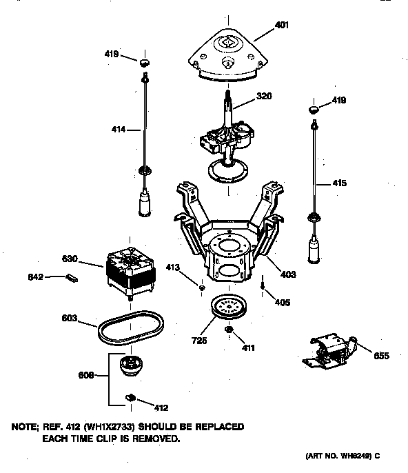 Suspension, pump & drive components