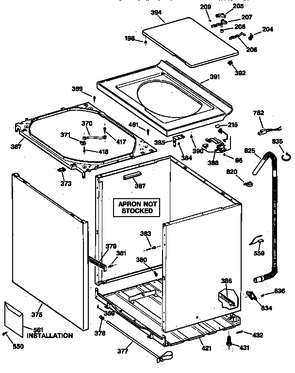 Cabinet, cover & front panel