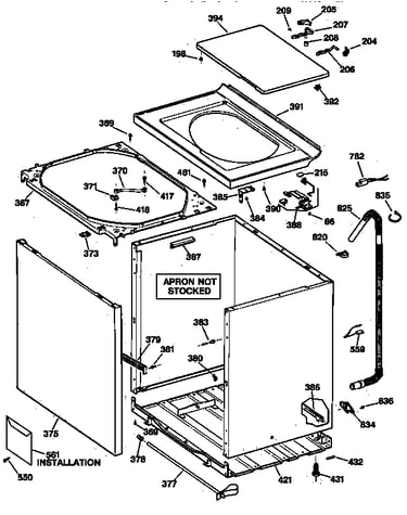 Cabinet, cover & front panel