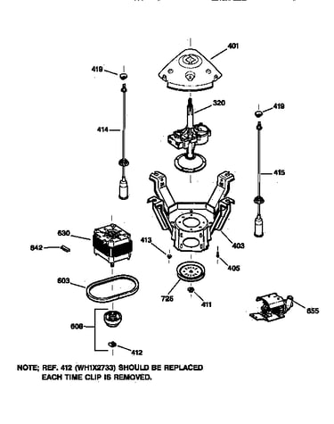 Suspension, pump & drive components