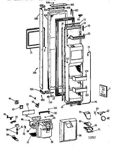 Freezer door