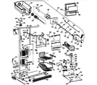 GE TPG21BRXFBB freezer section diagram