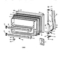 Hotpoint CTX18GAZCRAA freezer door diagram