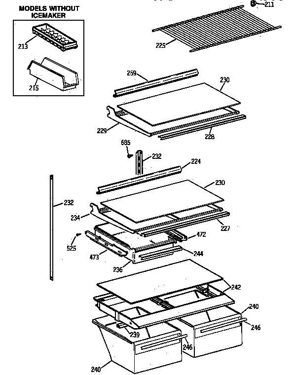 Shelf parts