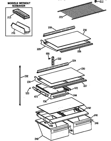 Shelf parts