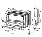 Hotpoint CTX18GIZCRAA freezer door diagram