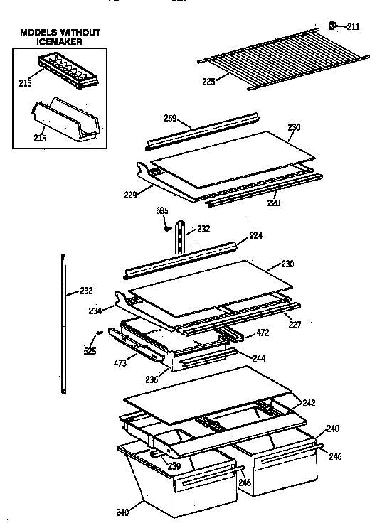 Shelf parts