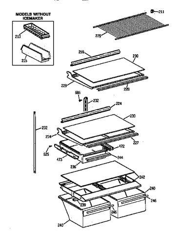 Shelf parts