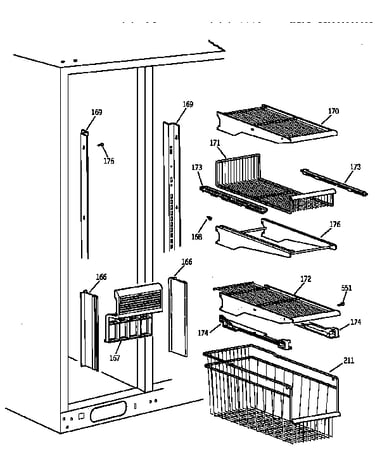 Freezer shelves