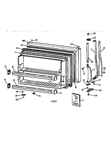 Freezer door