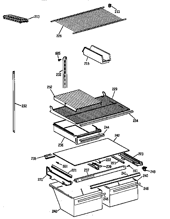 Shelf parts