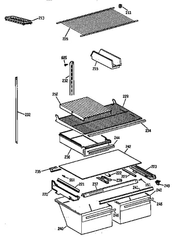 Shelf parts