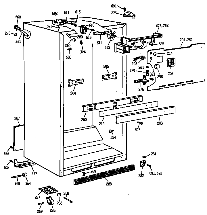 Cabinet parts