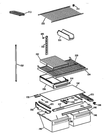 Shelf parts