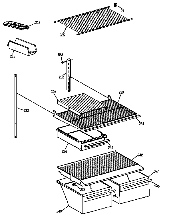Shelf parts
