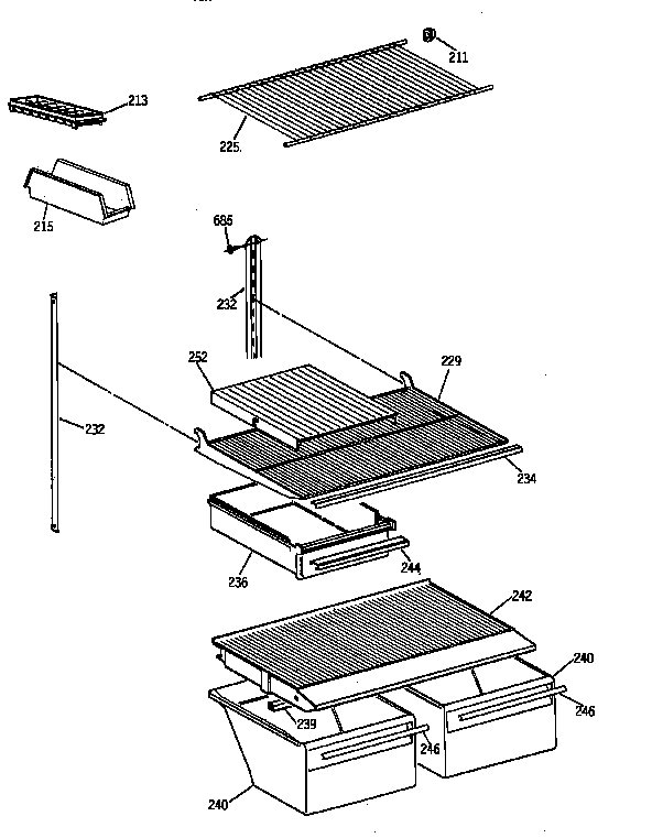Shelf parts