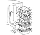 GE MSK28DHZDAA fresh food section diagram