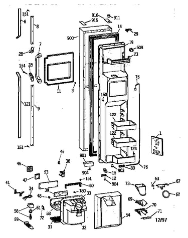 Freezer door