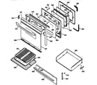 Kenmore 36272675790 door & drawer parts diagram