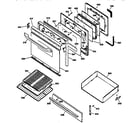 Kenmore 36272678790 door & drawer parts diagram