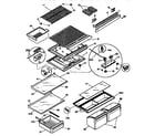 Kenmore 25368132890 shelves and accessories diagram