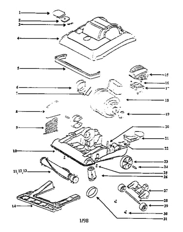 Nozzle and motor assembly