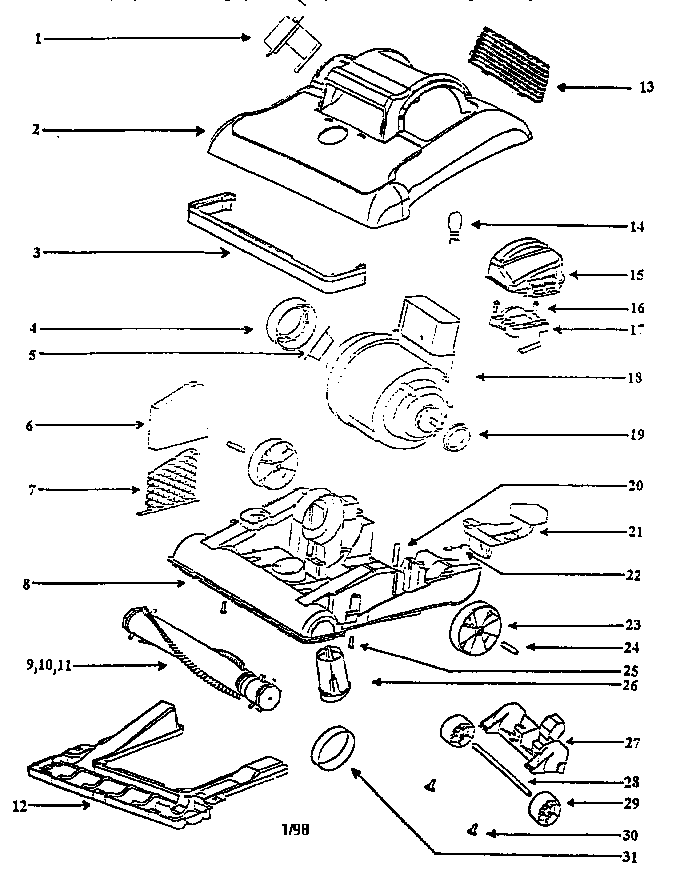 NOZZLE AND MOTOR ASSEMBLY