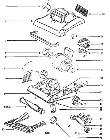 Nozzle and motor assembly