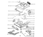 Eureka 7890BTX nozzle and motor assembly diagram