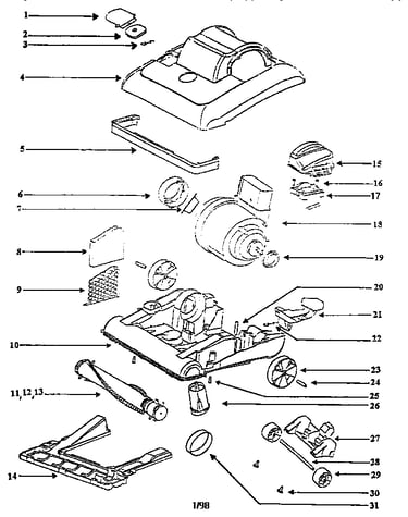 Nozzle and motor assembly