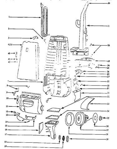 Handle and bag housing