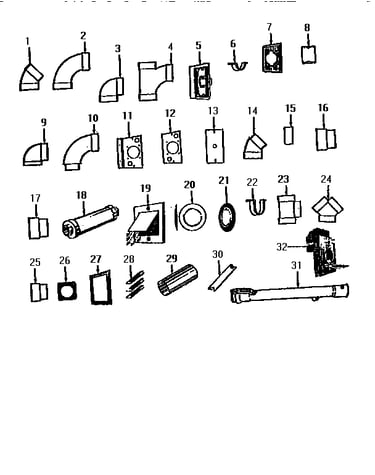 Central vac fittings
