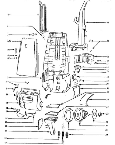 Handle and bag housing