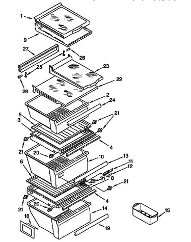 Refrigerator shelf