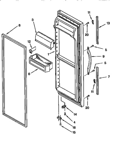 Refrigerator door