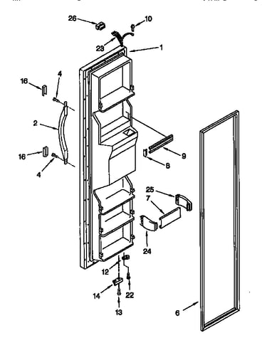 Freezer door
