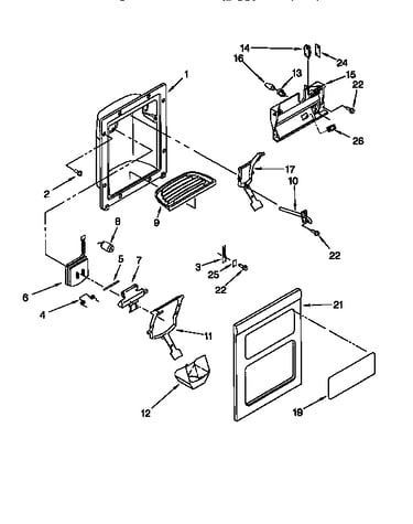 Dispenser front