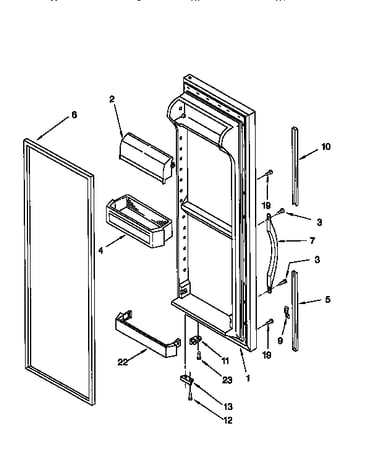 Refrigerator door