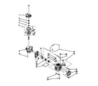 Kenmore 11028803890 brake-motor and pump diagram