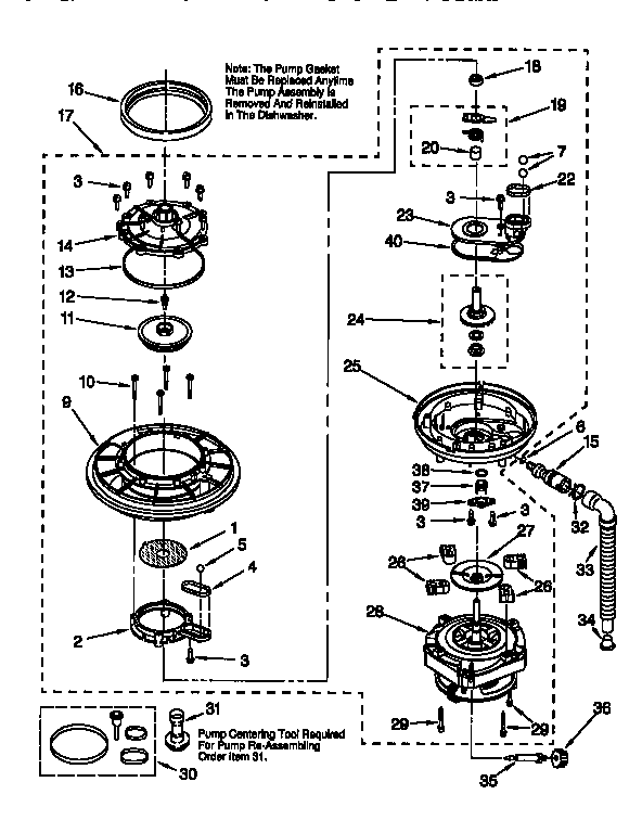 Pump and motor