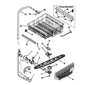 Kenmore 66515795791 upper dishrack and water feed diagram
