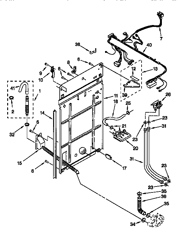 Rear panel