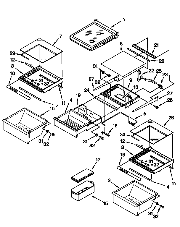 Refrigerator shelf