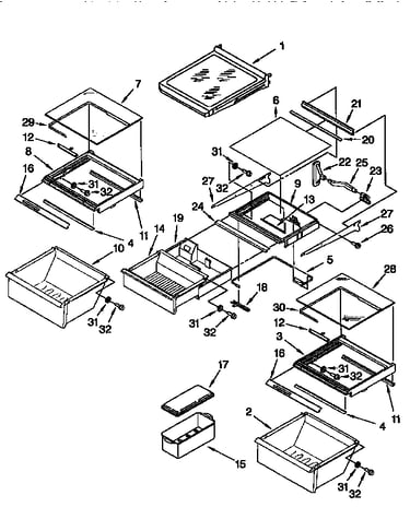 Refrigerator shelf